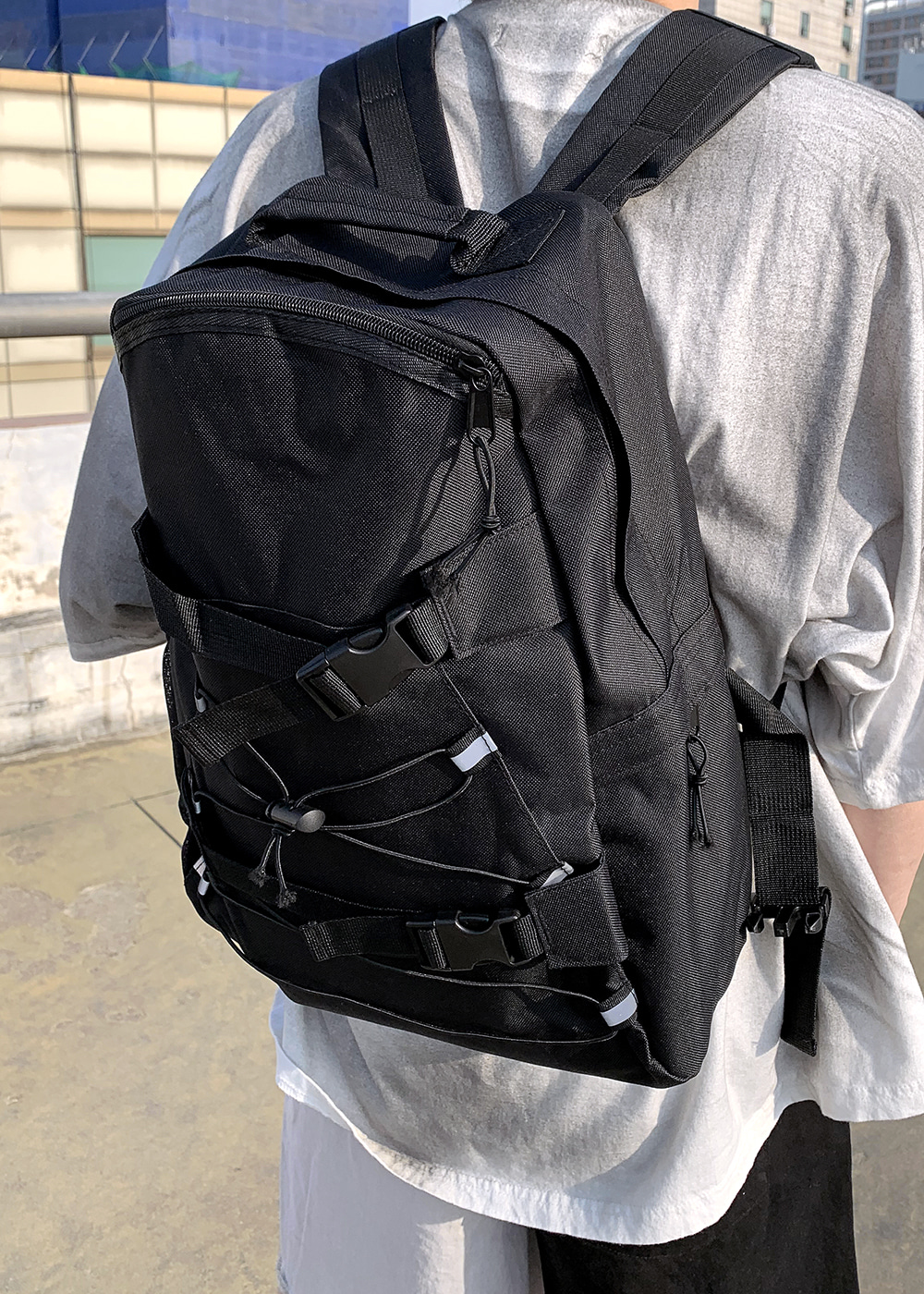 Multi net buckle backpack(2 color)