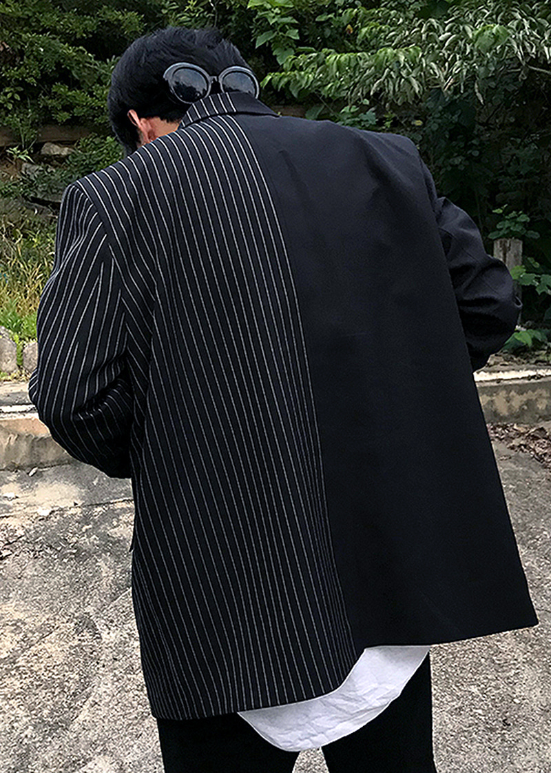 unique pattern jacket(black !)