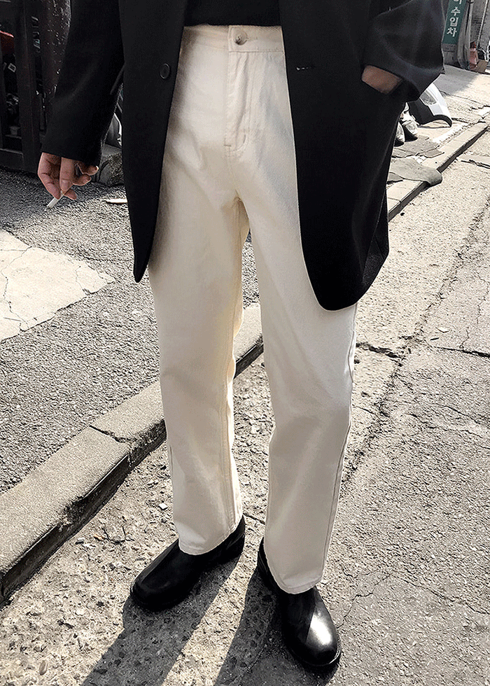 twill wide pants(3 color)