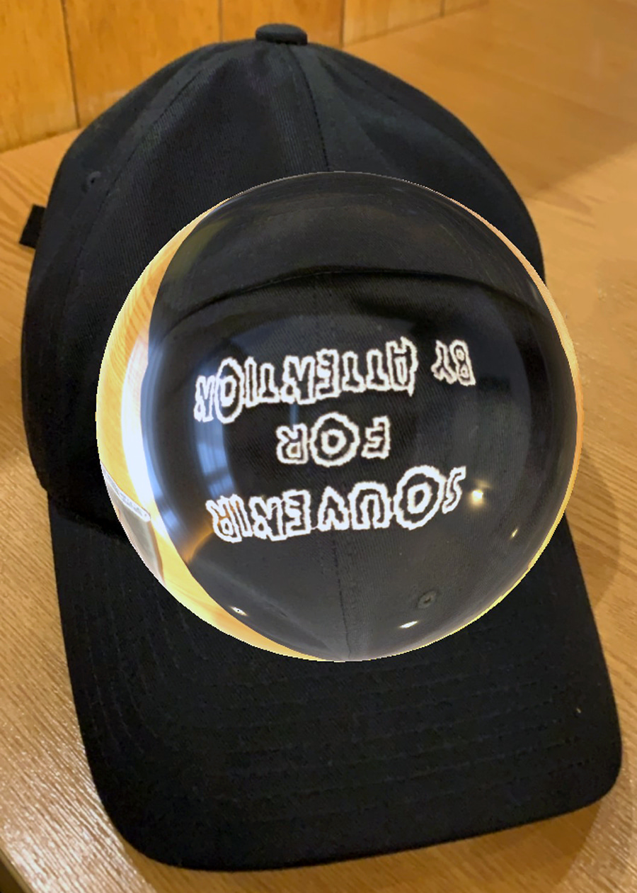 souvenir ball cap black