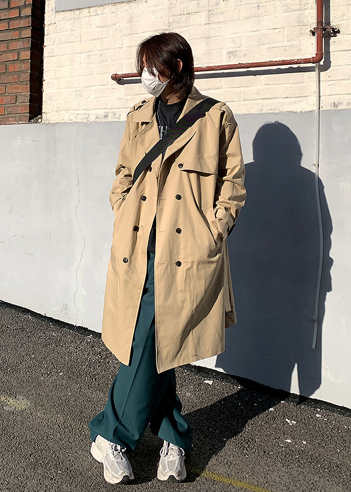 minimal classic trench(2 color)